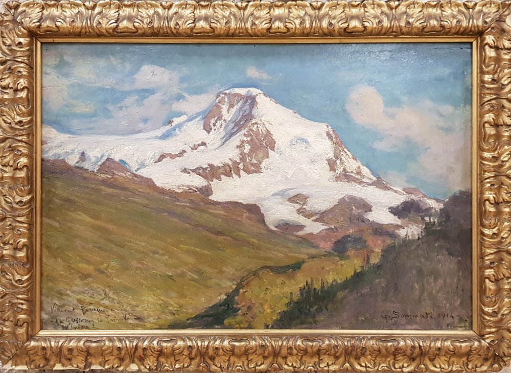 giulio sommati: Vincent Piramide da Gressoney La Trinit� Miniere dat.1914